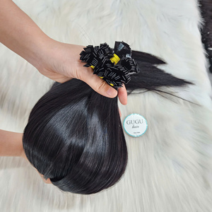 ผมต่อแบบปลายแบน GUGU ผมแท้แบบเวอร์จิ้น ปลายผมเต็มสีดำสนิท ผมเวียดนาม - Product Image 4