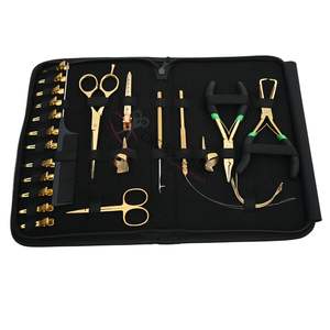 Kit d'outils pour extensions de cheveux dorées avec pince à sertir en acier inoxydable de qualité chirurgicale, ouvre-perles, pince de retrait, ciseaux à clips pour usage en salon - Product Image 6