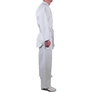 Uniforme de Karate Blanco 100% Algodón, Corte Regular, Transpirable, para Hombres Adultos, con Cinturón Blanco - Product Image 6