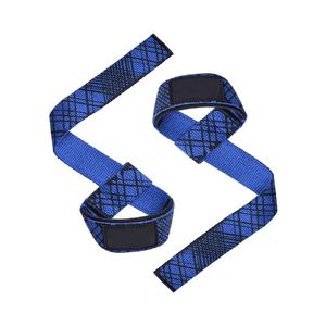Blue Weightlifting <b>Straps</b> with Anti-Slip Design <b>Velcro</b> Closure for Gym Use Unisex Weightlifting <b>Straps</b> For Sale - Product Image 1