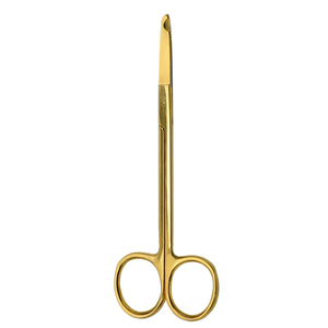 Ciseaux à suture de classe I certifiés CE, couleur or titane, finition miroir, ciseaux à défaçonner les sutures, ciseaux chirurgicaux - Product Image 1
