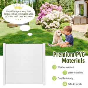 Lot de 2 clôtures extérieures et 3 piquets de pied cuspidaux Treillis et portes de clôture de qualité supérieure - Product Image 6