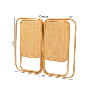 Tête de lit en rotin naturel bohème Handwicker, taille Queen et King, prix de gros du Vietnam - Product Image 3