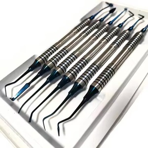 Instruments dentaires de qualité supérieure, revêtement or, manuels, en acier inoxydable, pour composites, certifiés CE, ergonomiques - Product Image 4