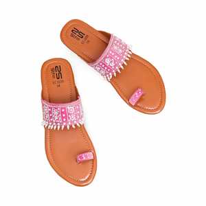 Rosa EC0208 Sandalias de tacón de lujo Chappal elegante - Product Image 1