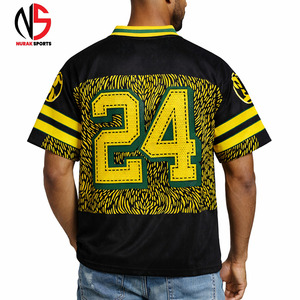 Unisex Oversized <b>Mesh</b> American Football Jersey Men Custom Sublimation Pattern Design NURAK's Sports <b>Top</b> Wholesale Manufacturer - Product Image 5