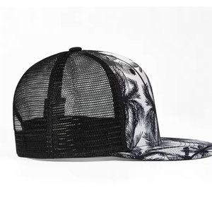 Blank Trucker Hat Mesh Back Adjustable <b>Snapback</b> 6-Panel Design <b>Cap</b> Custom Logo Wholesale Supplier OEM ODM - Product Image 5