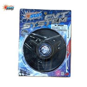 SUN Racing N-MAX V2 Torque Drive Panel Cover Six Groove Edition Black Teflon Coating High Performance Taiwan Retrofit - Product Image 1