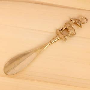 Calzador de latón macizo duradero, herramienta de ayuda para calzarse, ideal para personas mayores sin necesidad de doblarse - Product Image 2