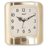Jam Dinding Analog Quartz Bulat 11-Inci Sonam, Plastik ABS, Ukuran Besar, Tanpa Suara, Dioperasikan dengan Baterai, Desain Minimalis, Dekorasi Rumah & Kantor