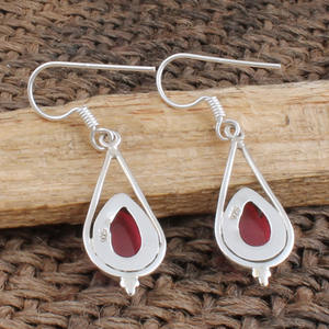 Boucles d'oreilles pendantes en jade rose naturel, argent sterling 925, bijoux de qualité AAA pour femmes, cadeau pour fête et anniversaire, pierre précieuse certifiée - Product Image 5
