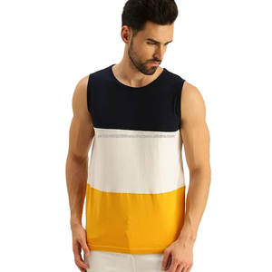 Débardeur de sport pour homme uni à la vente Débardeur de sport personnalisé de couleur unie Débardeur de sport respirant à séchage rapide pour homme - Product Image 2