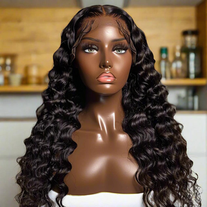 Extensiones de cabello humano HD de la mejor calidad, peluca Frontal elegante y pelucas de encaje completo con cabello Remy de Vietnam de onda profunda birmana con estilo - Product Image 1