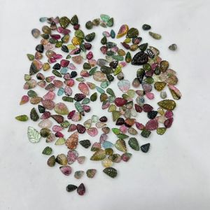 Turmalina Natural Multicolor en Forma de Hoja, Gemas Talladas de Colores Mezclados, Tallado Suelto para Joyería, Gemas al por Mayor de Madagascar AAA - Product Image 5