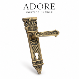 Premium ADORE Brass Mortice <b>Door</b> Handle Matte Brush Antique Finish Heavy Duty Lever Handle for Residential Commercial Home - Product Image 1