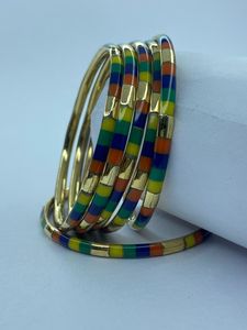Handmade Brass <b>Resin</b> Bangles Purple Color Fashion Style Jewelry for Gifting - Product Image 2