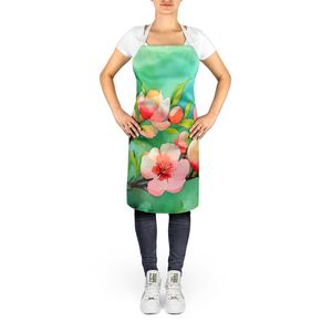 Delantal de flor de melocotón de acuarela Multicolor grande Unisex de Delaware para cocinar manualidades para hornear jardinería-para adultos hombres y mujeres - Product Image 2