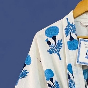 Vestido Kimono Sexy con Estampado Personalizado, Tela de Algodón, Precio Bajo, Vestido de Verano y Primavera para Mujer, Cuello en V, para Fiesta - Product Image 1