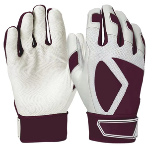 Guantes de Béisbol de Piel de Cabra Cabretta de Primera Calidad, Ambidiestros, Cierre de Gancho y Bucle, Acolchados, Soporte Reforzado para la Muñeca, Antideslizantes - Product Image 1