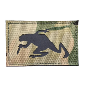Patch en tissu réfléchissant noir personnalisé, découpé au laser, motif drapeau IR, excellente qualité, bordure découpée à chaud ou au laser pour vêtements et chapeaux 2025 - Product Image 2