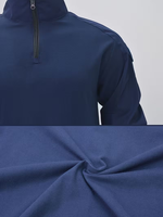 Combinaison de sécurité tactique bleue à manches longues en spandex pour hommes, idéale pour les activités industrielles, les sports de plein air et l'entraînement, durable et respirante