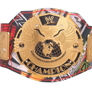Ceinture de champion du monde WWE personnalisable, ceinture sportive de haute qualité or et rouge, ceinture de titre personnalisée, édition de collection - Product Image 2