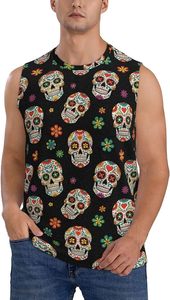 Camiseta sin mangas personalizada para hombre, sublimada, transpirable, de secado rápido, de poliéster, para correr, gimnasio, fitness, baloncesto, entrenamiento deportivo. - Product Image 4