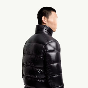 Veste d'hiver personnalisable avec logo, épaisse, coupe-vent et chaude, avec col montant et design à bulles, style hip-hop pour hommes - Product Image 4