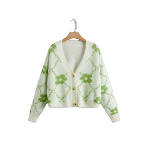 เสื้อคาร์ดิแกนไหมพรมอะคริลิคถักแบบสวมสำหรับผู้หญิง คอเต่า สไตล์ลำลอง ยี่ห้อผู้ผลิตขายดีที่สุด ป้องกันรอยยับด้านหน้า เหมาะสำหรับฤดูหนาว - Product Image 3