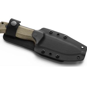 Cuchillos de Caza con Hoja Negra y Mango Verde Oliva, con Empuñadura Texturizada y Funda Negra Segura para Acampar y Hacer Senderismo al Aire Libre - Product Image 4