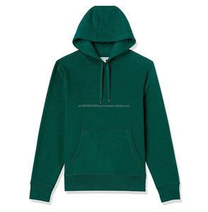 Sweats à capuche oversize pour hommes en coton et polyester de qualité supérieure, faible MOQ, hauts d'hiver avec poche, motif uni - Product Image 1