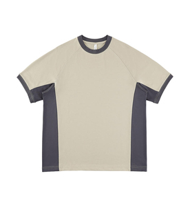 Nouveau T-shirt de sport tendance à imprimé dégradé color block, séchage rapide, en soie glacée, unisexe, coupe ample, respirant, pour le fitness en extérieur - Product Image 2