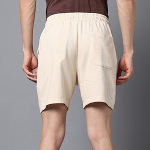 Pantalones Cortos Deportivos para Hombre, de Verano, Casuales, de Alta Calidad, de Poliéster/Algodón, Transpirables, con Bolsillos Laterales y Diseño Sólido - Product Image 3