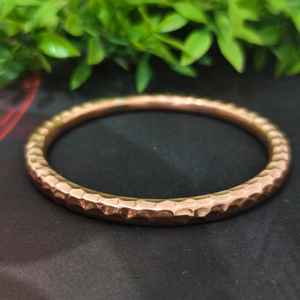 กำไลข้อมือทองแดงแท้สไตล์วินเทจ ปรับแต่งได้สำหรับผู้ชาย ดีไซน์เกลียว - Product Image 2