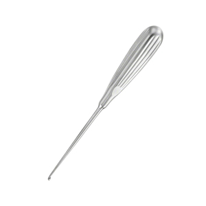 Curette à os droite à manche ergonomique 300 mm (11,34 pouces) non stérile réutilisable en acier chirurgical - Product Image 3