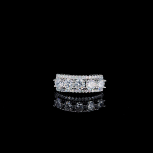 Bague Couronne Royale 4,423g en Argent Premium avec Cristaux, Design Superposé, Taille Indienne 13, Bijou pour Occasions Spéciales - Product Image 4