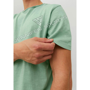 Camiseta de Verano de Manga Corta para Hombre, Lisa, con Logotipo Personalizado, Estampado Gráfico, Corte Regular, 100% Algodón Premium, Ligera y Transpirable - Product Image 5