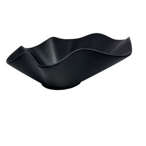 Cuenco Grande de Concreto para Decoración del Hogar, Diseño Europeo Personalizado, Cuenco para Servir Frutas con Bordes Diagonales - Product Image 1