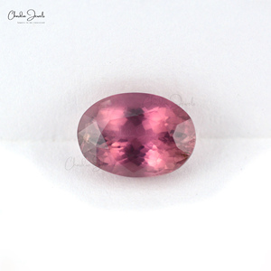พลอยทัวร์มาลีนสีชมพูธรรมชาติ 100% รูปทรงวงรี น้ำหนัก 3.08 กะรัต สำหรับทำจี้ พลอยประจำเดือนตุลาคม ขายส่งจากอินเดีย - Product Image 4