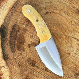 <b>Bone</b> <b>Handle</b> Skinner <b>Knife</b> with Leather Sheath Stainless Steel Camping Companion - Product Image 6