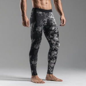Leggings Deportivos Regal Three OEM para Hombre, Cintura Alta, Estampados, con Bolsillos, Resistentes al Agua, de Secado Rápido, Compresión, para Yoga y Gimnasio (Poliéster/Nailon) - Product Image 3