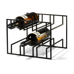 Elegante Soporte Metálico para Botellas de Vino, Decoración para Cocina, Comedor o Bar, Exhibidor de Botellas - Product Image 2