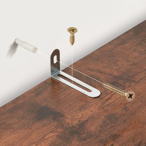 Libreria Aperta in Legno a 5 Ripiani, Scaffale Stretto Regolabile in Altezza, Espositore Autoportante Alto per Libri - Product Image 6