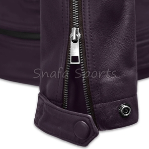 Chaqueta de cuero personalizada de alta calidad para hombre, estilo con cremallera, chaqueta de cuero para hombre en venta a precio de mayoreo. - Product Image 6