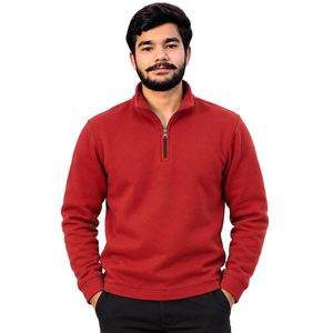 Wholesale <b>Half</b> <b>Zip</b> <b>Sweatshirt</b> Factory Polyester Fleece <b>Half</b> <b>Zip</b> <b>Sweatshirt</b> Streetwear <b>Half</b> <b>Zip</b> <b>Sweatshirt</b> - Product Image 1