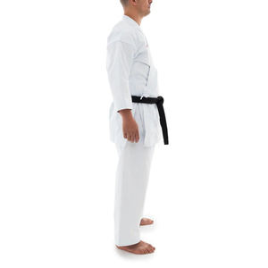 Uniforme de Karate para Hombre Adulto, Blanco, 100% Algodón, Corte Regular, Ropa Duradera para Artes Marciales, Cinturón Negro Incluido - Product Image 3