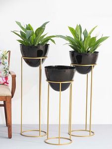 Support à plantes en métal Beauty Panda Teak pour intérieur/extérieur, maison, jardin, balcon, salon, décoration - Product Image 2