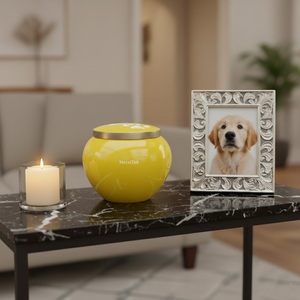 Nouvelles urnes funéraires pour animaux de compagnie en métal bleu aqua de qualité supérieure, élégantes, durables et avec couvercle sécurisé, souvenir commémoratif pour les cendres de chiens et de chats, gravure personnalisée - Product Image 6