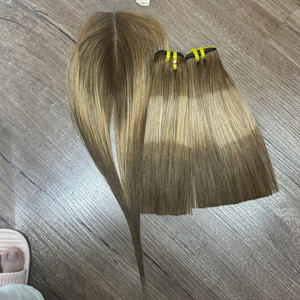 Mejor Combo Tres Tonos Color Humano Vietnamita Color Natural Precio de Fábrica Extensiones de Cabello Hueso Cabello Liso - Product Image 6
