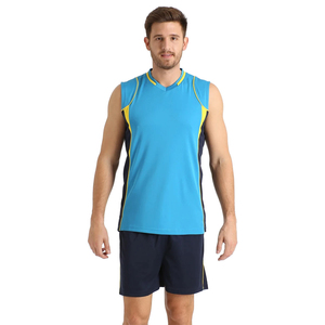 Derniers modèles de maillots de volley-ball au style unique, service OEM, couleurs et logo personnalisés, haute qualité, 100% coton, pour hommes adultes - Product Image 3
